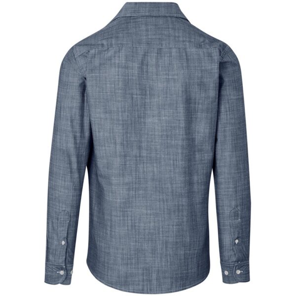 Mens Long Sleeve Windsor Shirt - Navy - Image 3
