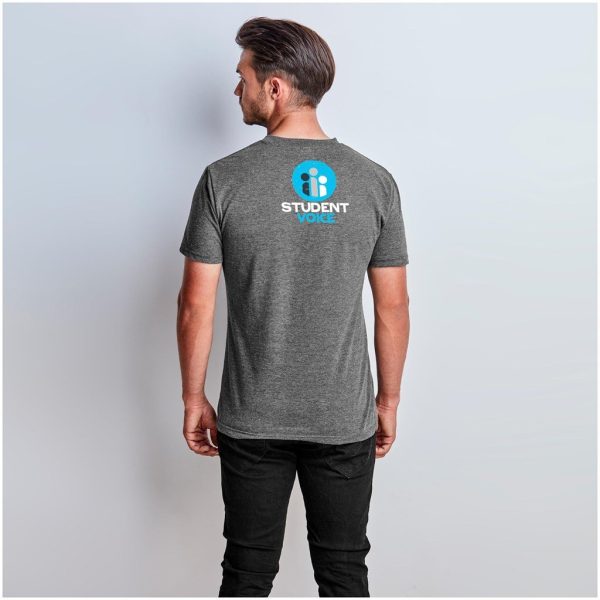 Mens Michigan Melange V-Neck T-Shirt - Image 5