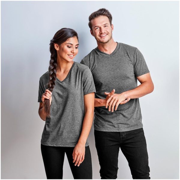 Mens Michigan Melange V-Neck T-Shirt - Image 4
