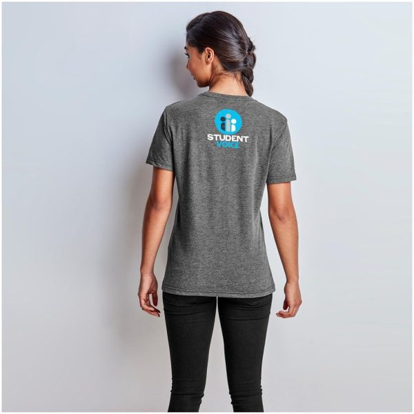 Ladies Michigan Melange V-Neck T-Shirt - Image 4