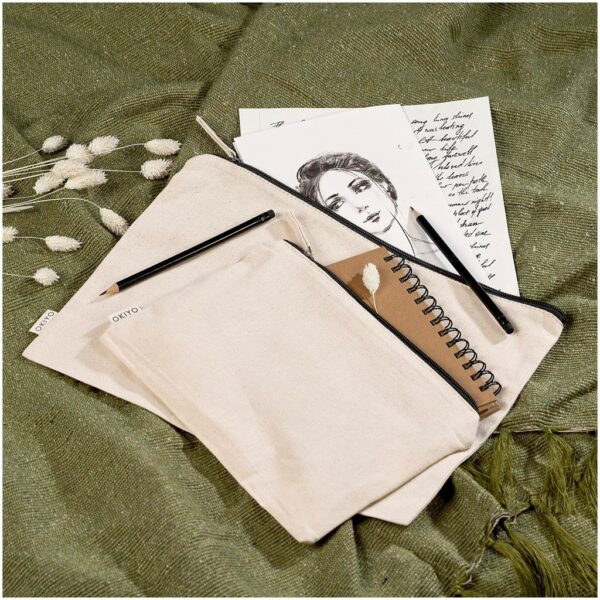 Okiyo Midori Cotton A4 Document Pouch - Image 3
