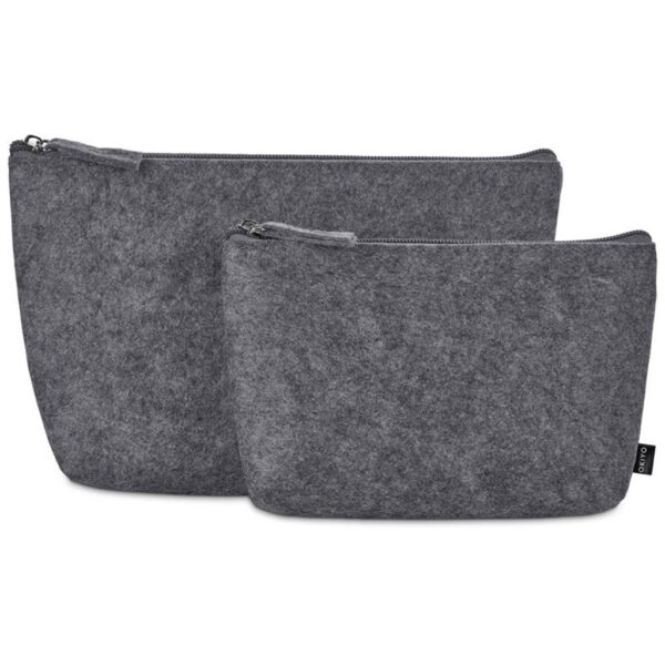 Okiyo Kesho Recycled PET Felt Mini Cosmetic Bag - Image 7