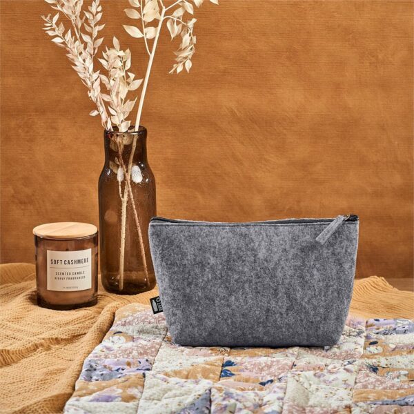 Okiyo Kesho Recycled PET Felt Accessory Bag - Image 9