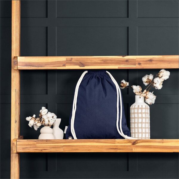 Okiyo Kinchaku Recycled Canvas Drawstring Bag - Image 6