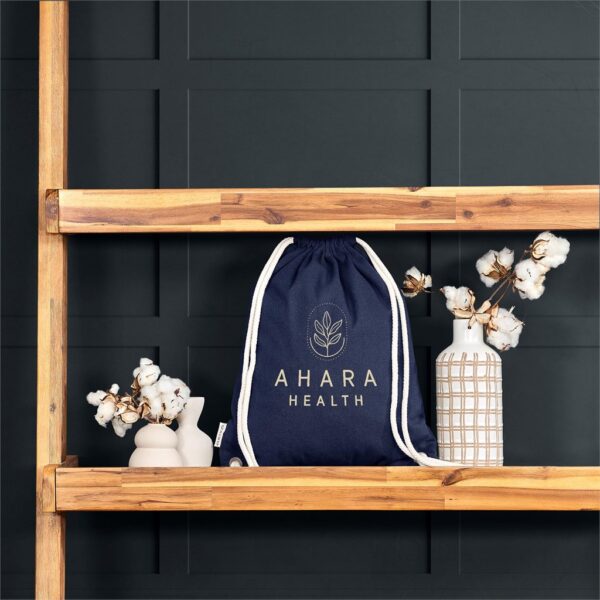 Okiyo Kinchaku Recycled Canvas Drawstring Bag - Image 10