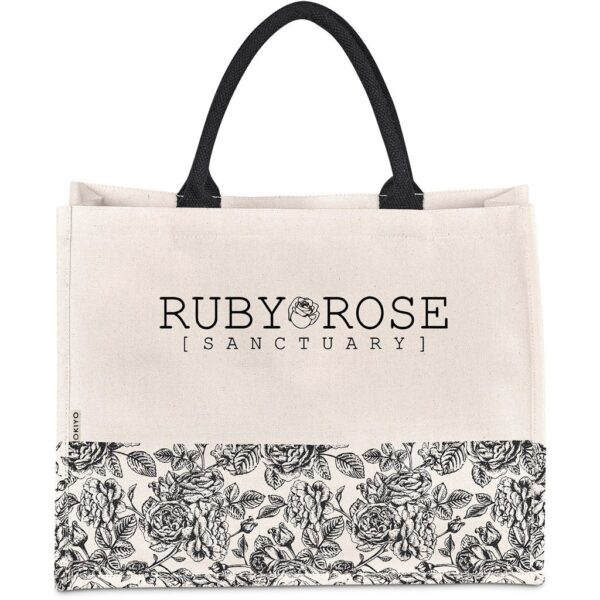 Okiyo Hana Printed Cotton Tote - Image 4