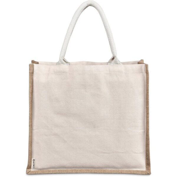 Okiyo Chinsai Maxi Jute & Cotton Tote - Image 4