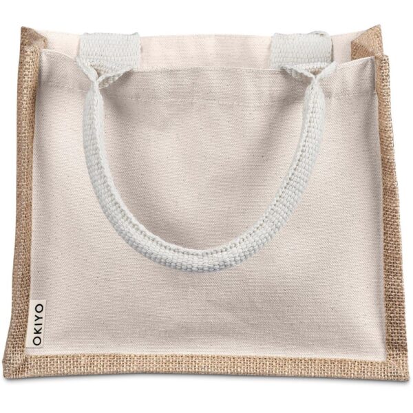 Okiyo Chinsai Mini Jute & Cotton Gift Bag - Image 9