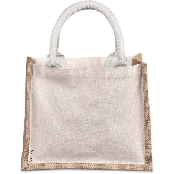 Okiyo Chinsai Mini Jute & Cotton Gift Bag - Image 5