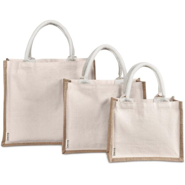 Okiyo Chinsai Mini Jute & Cotton Gift Bag - Image 8
