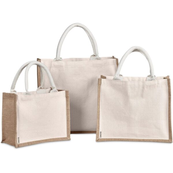 Okiyo Chinsai Mini Jute & Cotton Gift Bag - Image 2