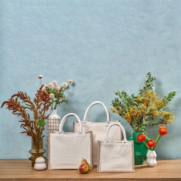 Okiyo Chinsai Mini Jute & Cotton Gift Bag - Image 10
