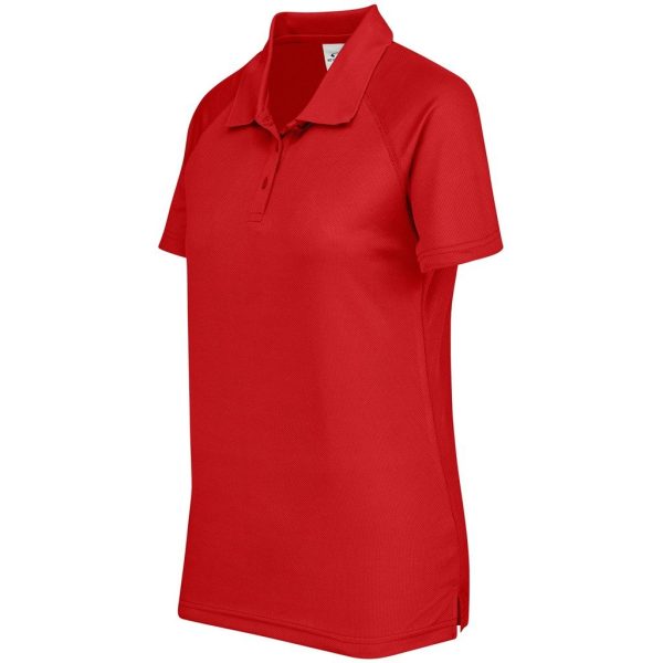Ladies Sprint Golf Shirt - Red - Image 3