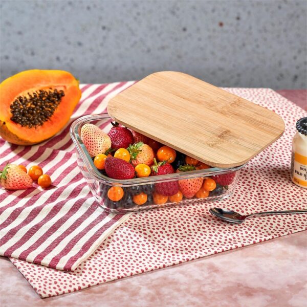 Okiyo Moshi Glass & Bamboo Lunch Box - Image 3