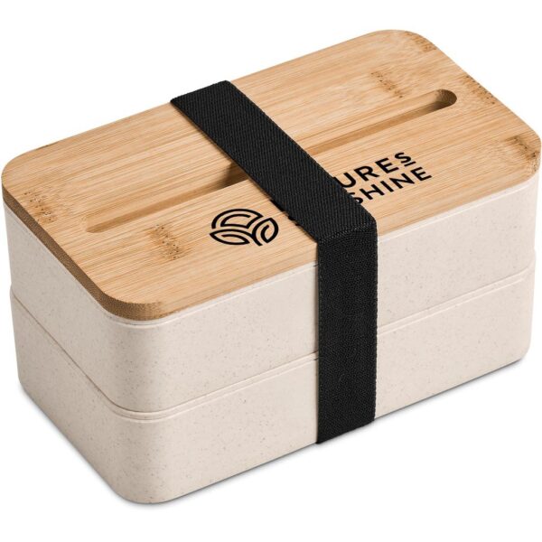Okiyo Dura Wheat Straw & Bamboo Lunch Box Set - Image 2