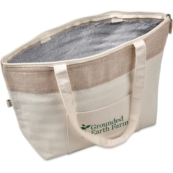 Okiyo Arshi Cotton & Jute 12 Can Lunch Cooler - Image 3