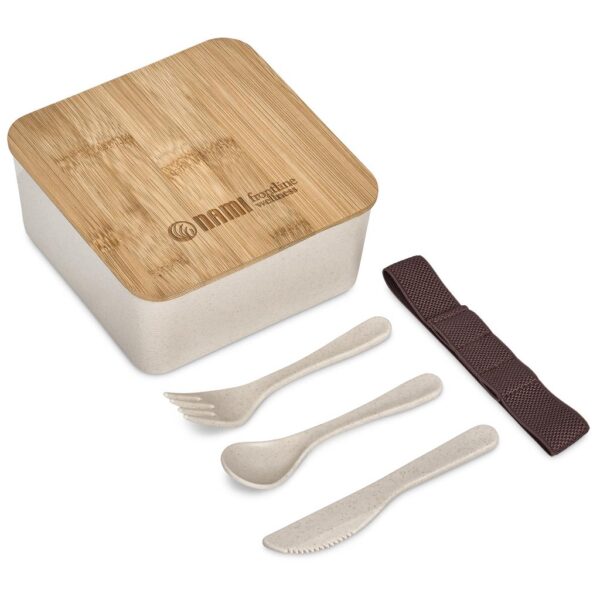 Okiyo Wani Wheat Straw & Bamboo Lunch Box - Image 5