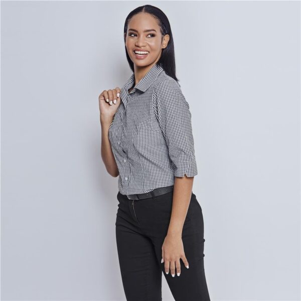 Ladies 3/4 Sleeve Ashford Shirt - Image 3