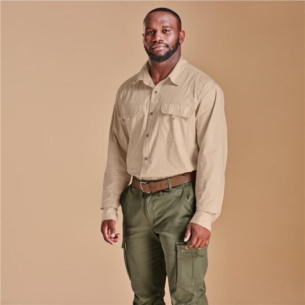 Mens Long Sleeve Mawenzi Twill Shirt - Image 7