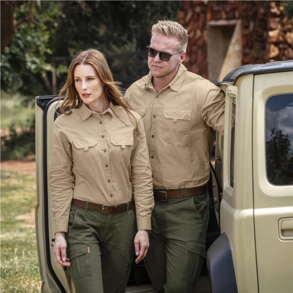 Ladies Long Sleeve Mawenzi Twill Shirt - Image 2