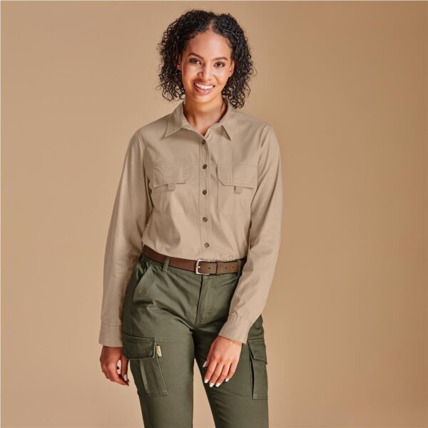 Ladies Long Sleeve Mawenzi Twill Shirt - Image 9