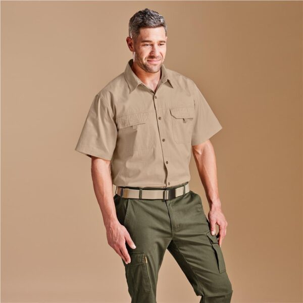 Mens Short Sleeve Mawenzi Twill Shirt - Image 5