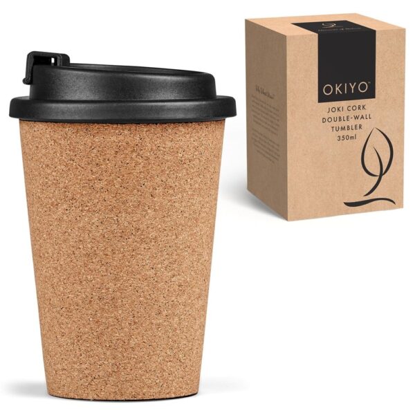 Okiyo Joki Cork & Wheat Straw Double-Wall Tumbler – 350ml - Image 7