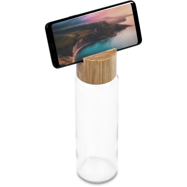 Okiyo Kenko Phone Stand Glass Water Bottle – 700ml - Image 7