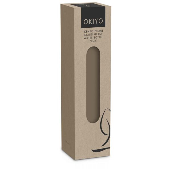 Okiyo Kenko Phone Stand Glass Water Bottle – 700ml - Image 8