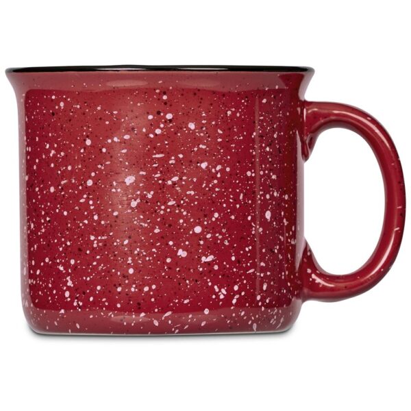 Serendipio Marshall Ceramic Coffee Mug - 400ml - Red - Image 2