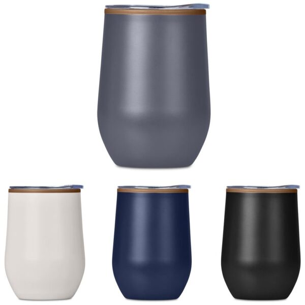 Serendipio Ovolo Stainless Steel & Plastic Double-Wall Tumbler – 350ml - Image 3