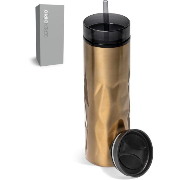 Serendipio Fire & Ice Stainless Steel & Plastic 2-In-1 Tumbler - 435ml - Image 7