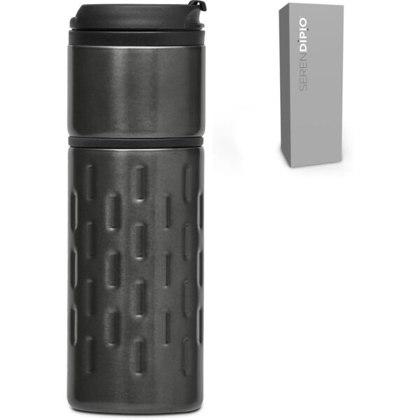Serendipio Binary Stainless Steel & Plastic Double-Wall Tumbler - 450ml - Image 6