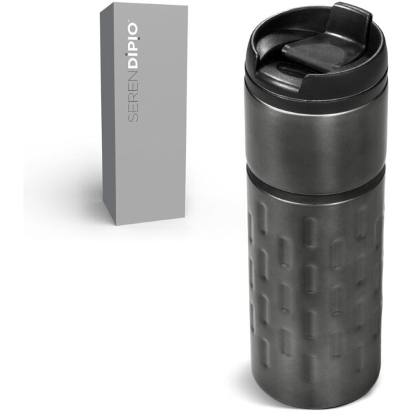 Serendipio Binary Stainless Steel & Plastic Double-Wall Tumbler - 450ml - Image 9