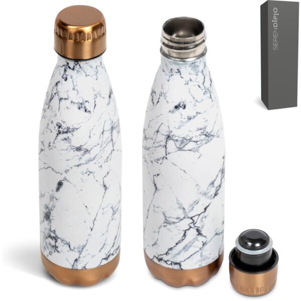 Serendipio Marbella Stainless Steel Vacuum Water Bottle - 500ml - Image 5
