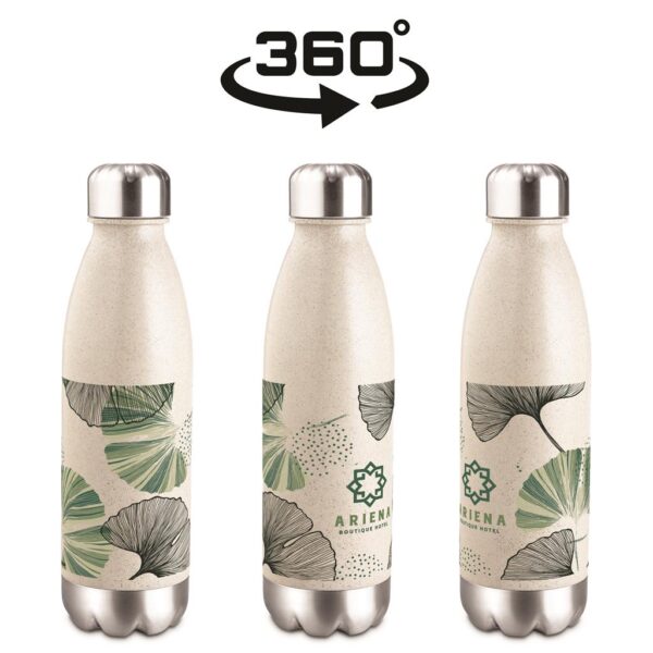Okiyo Kimi Wheat Straw Water Bottle - 680ml - Image 2