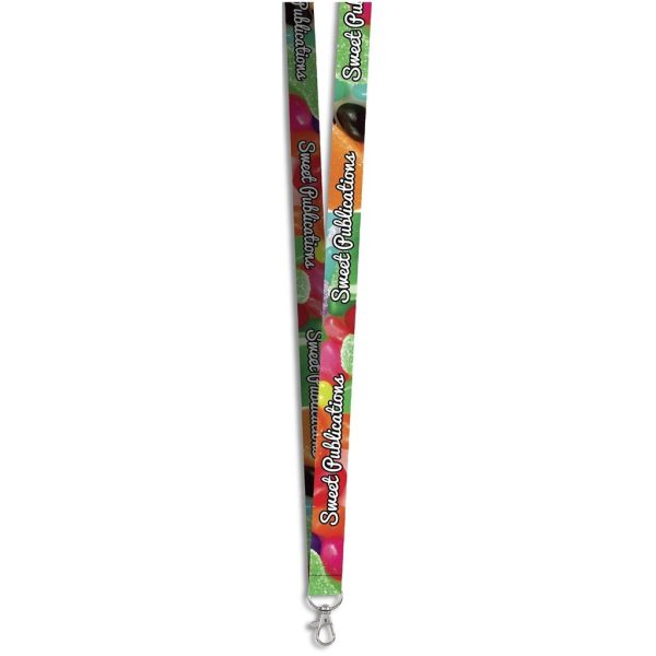 Snap Hook Clip Double-Sided Sublimation Satin Lanyard - Image 3
