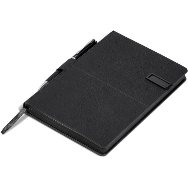 Alex Varga Corinthia Flash Drive Notebook & Pen Set - 32GB - Image 2