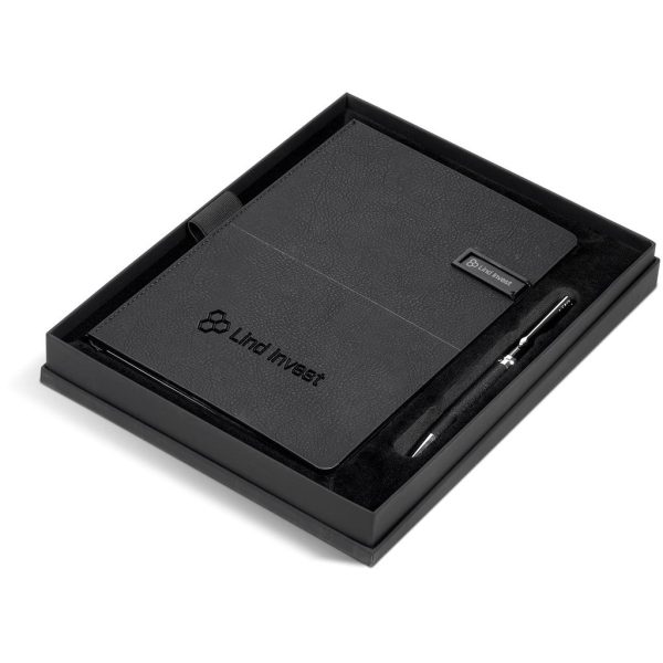 Alex Varga Corinthia Flash Drive Notebook & Pen Set - 32GB - Image 3