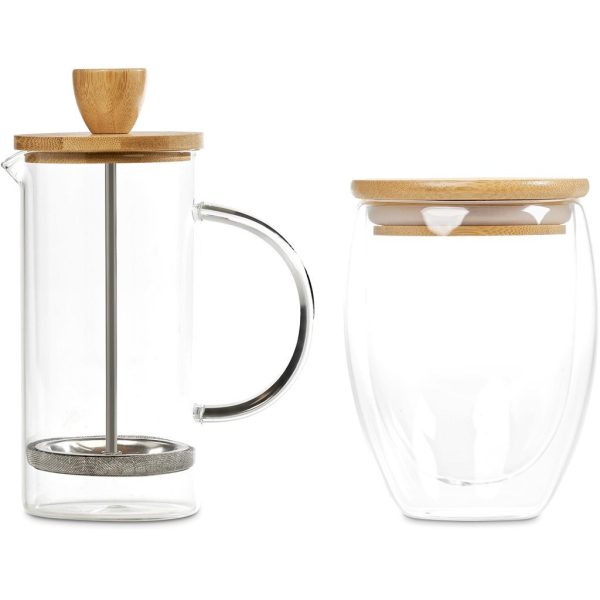 Okiyo Aibo Glass & Bamboo Coffee Set - Image 9