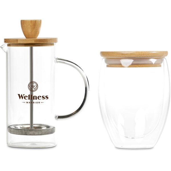 Okiyo Aibo Glass & Bamboo Coffee Set - Image 13