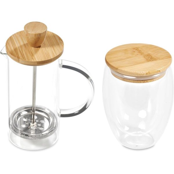 Okiyo Aibo Glass & Bamboo Coffee Set - Image 26