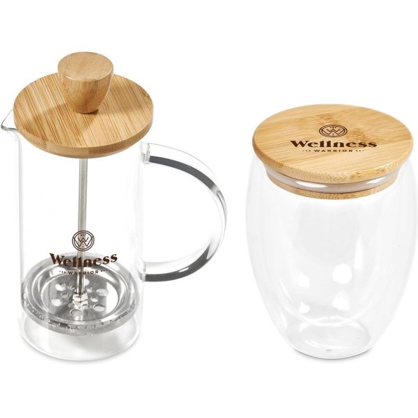 Okiyo Aibo Glass & Bamboo Coffee Set - Image 20