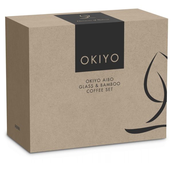Okiyo Aibo Glass & Bamboo Coffee Set - Image 19
