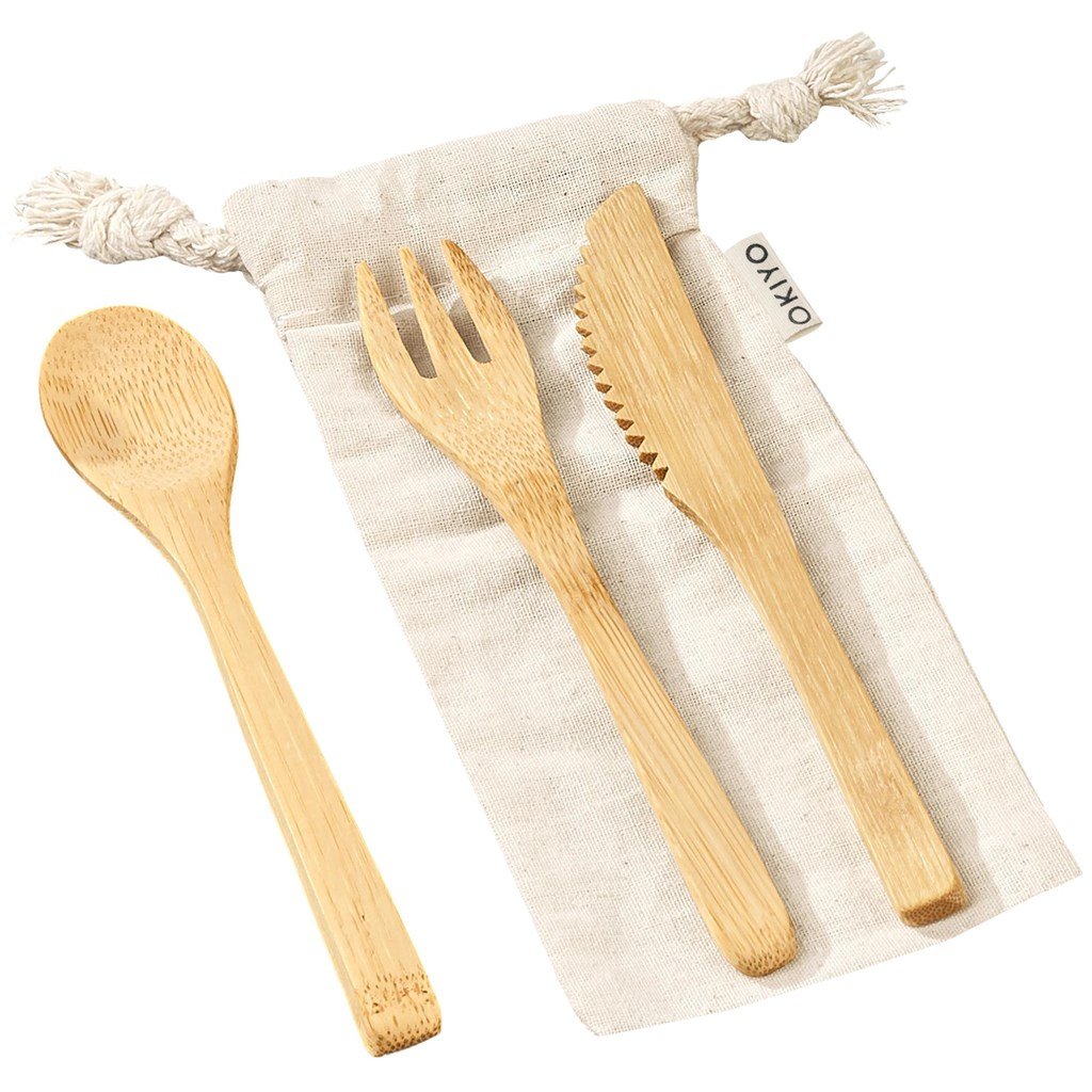 Okiyo Nakama Bamboo Cutlery Set - Image 4