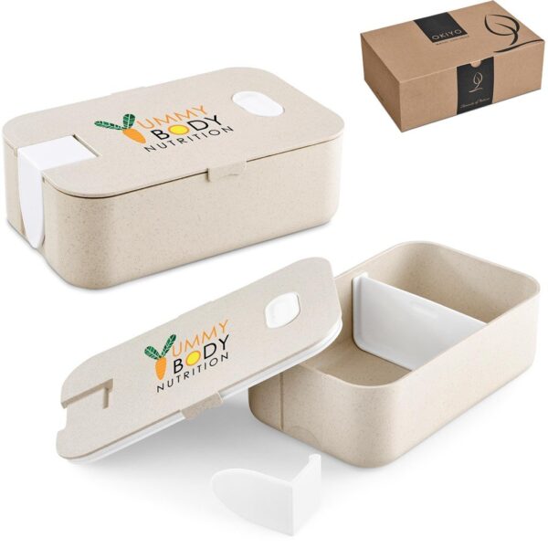 Okiyo Machi Wheat Straw Lunch Box - Image 3