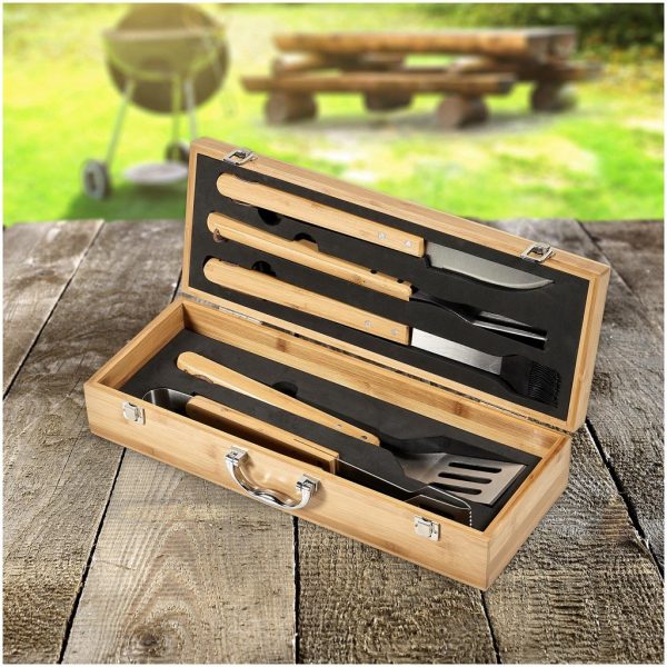 Okiyo Yakiniku Bamboo 5-Piece Braai Set - Image 2