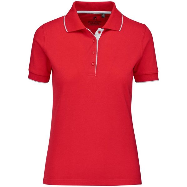Ladies Wentworth Golf Shirt - Red - Image 2