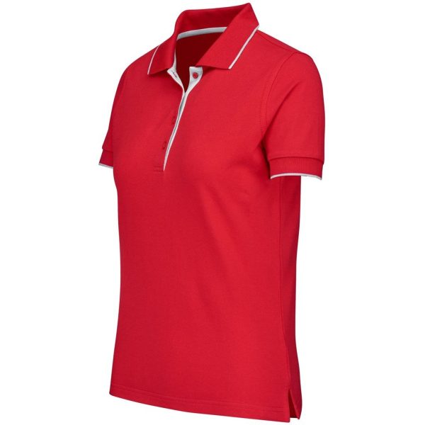 Ladies Wentworth Golf Shirt - Red - Image 3