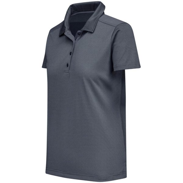 Ladies Sterling Ridge Golf Shirt - Grey - Image 3